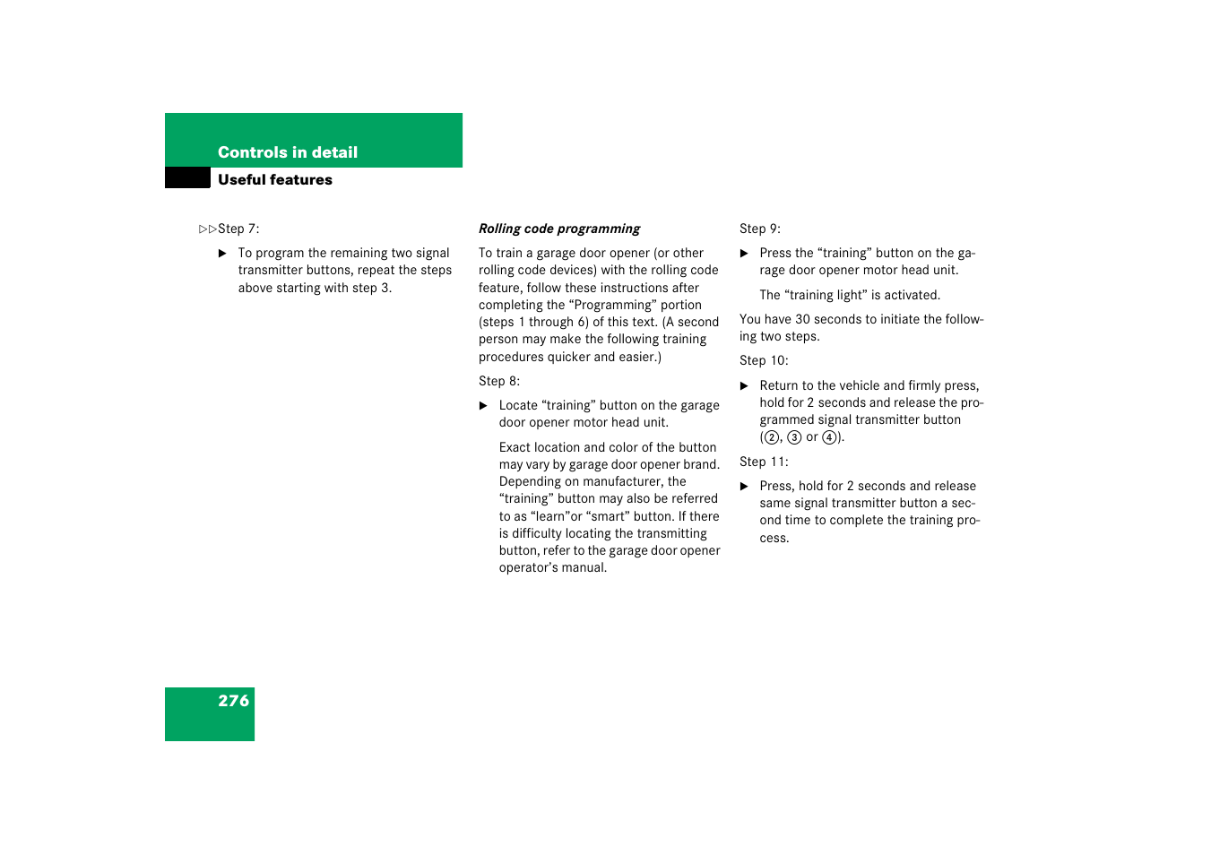 Mercedes-Benz 2006 C-Class User Manual | Page 277 / 474