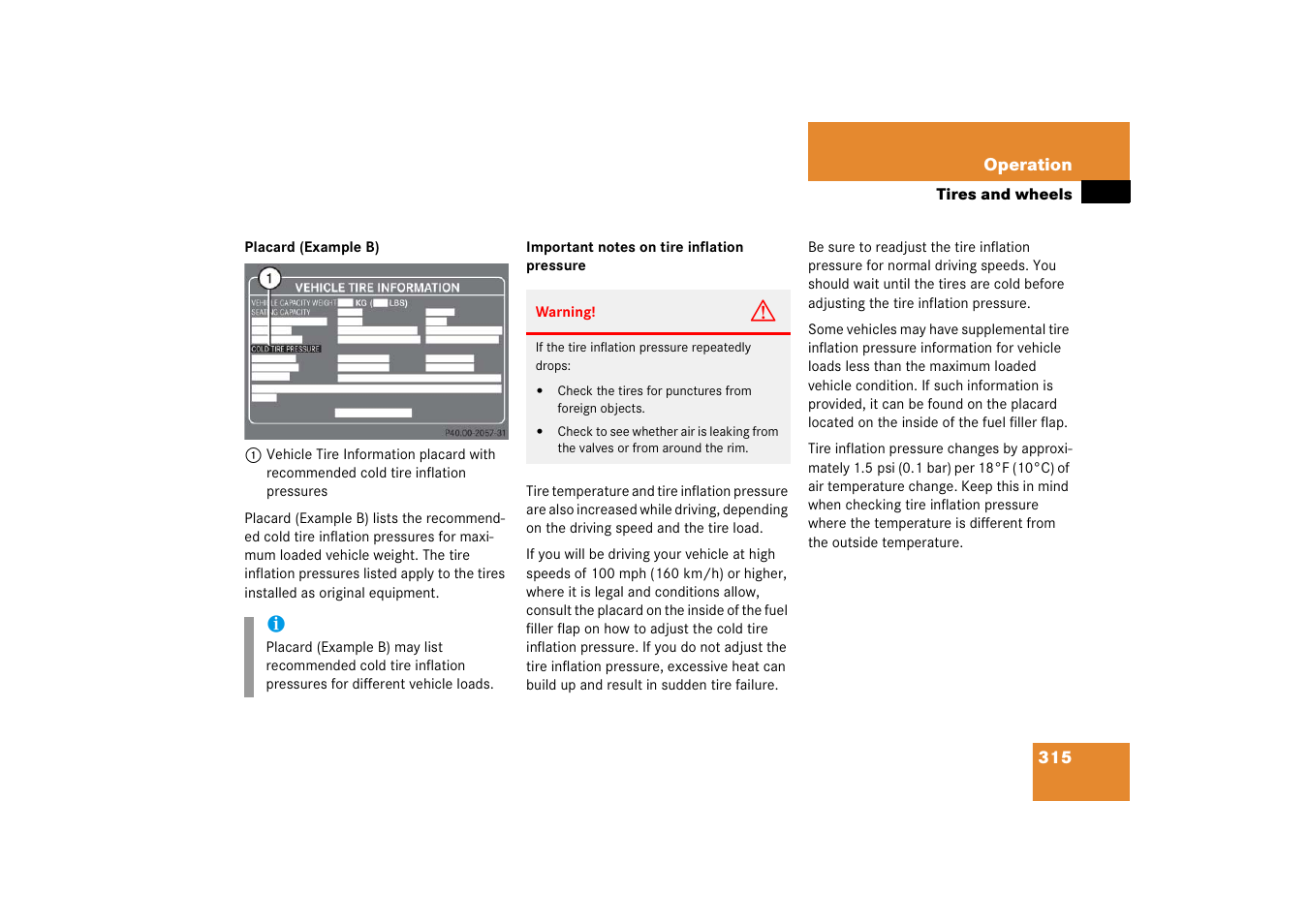 Mercedes-Benz 2006 C-Class User Manual | Page 316 / 474