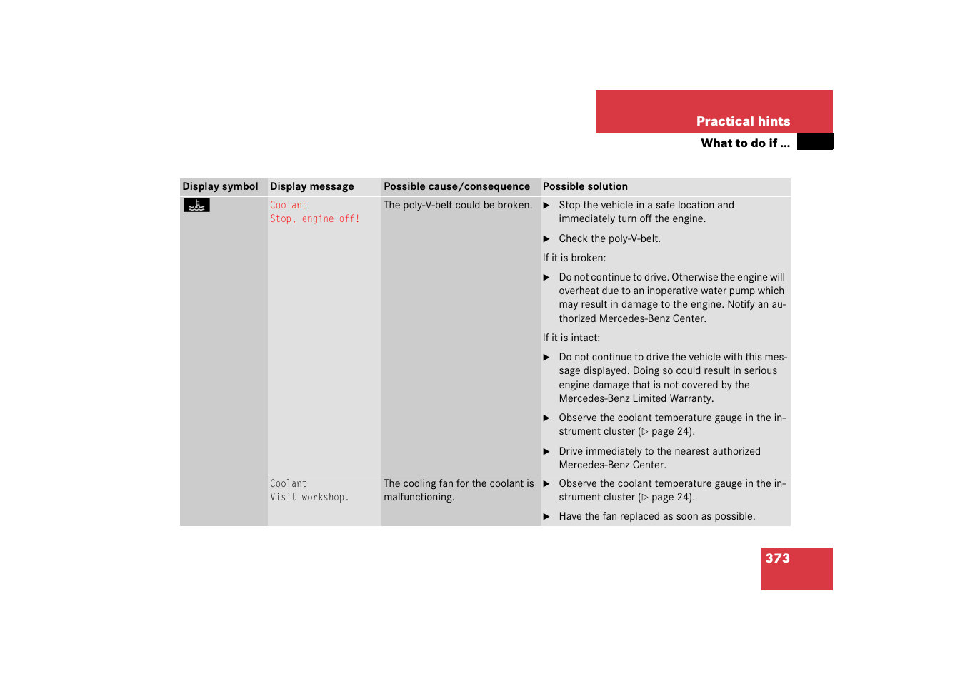 Mercedes-Benz 2006 C-Class User Manual | Page 374 / 474