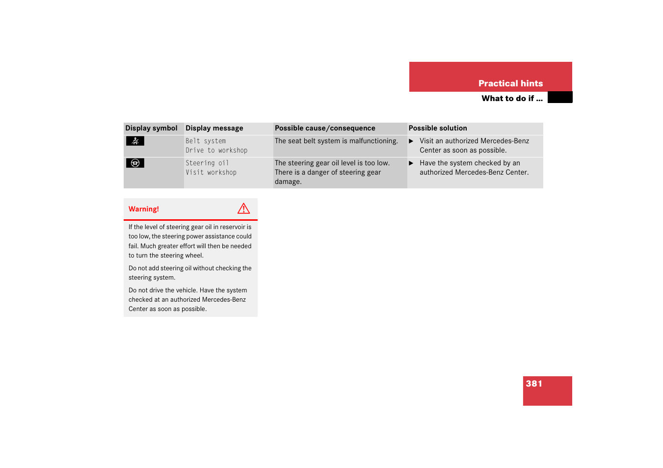 Mercedes-Benz 2006 C-Class User Manual | Page 382 / 474