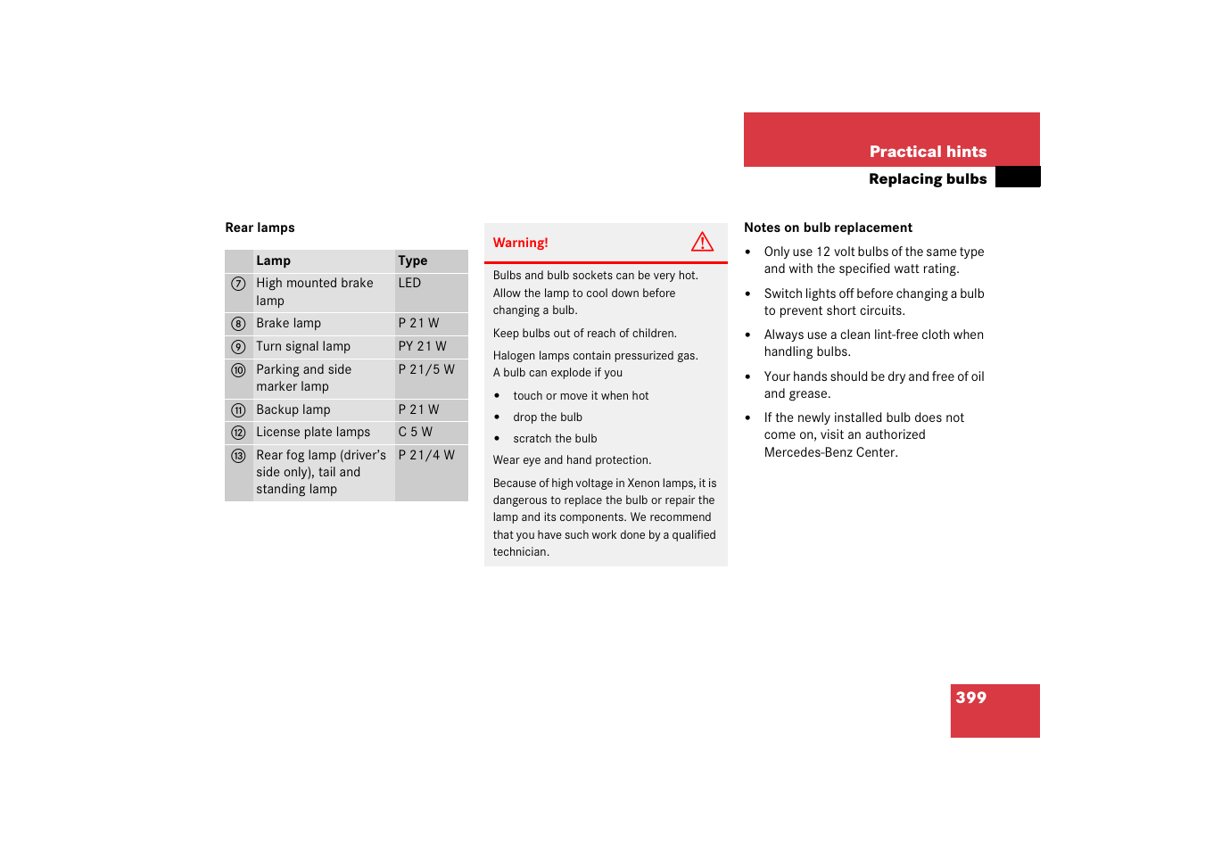 Mercedes-Benz 2006 C-Class User Manual | Page 400 / 474