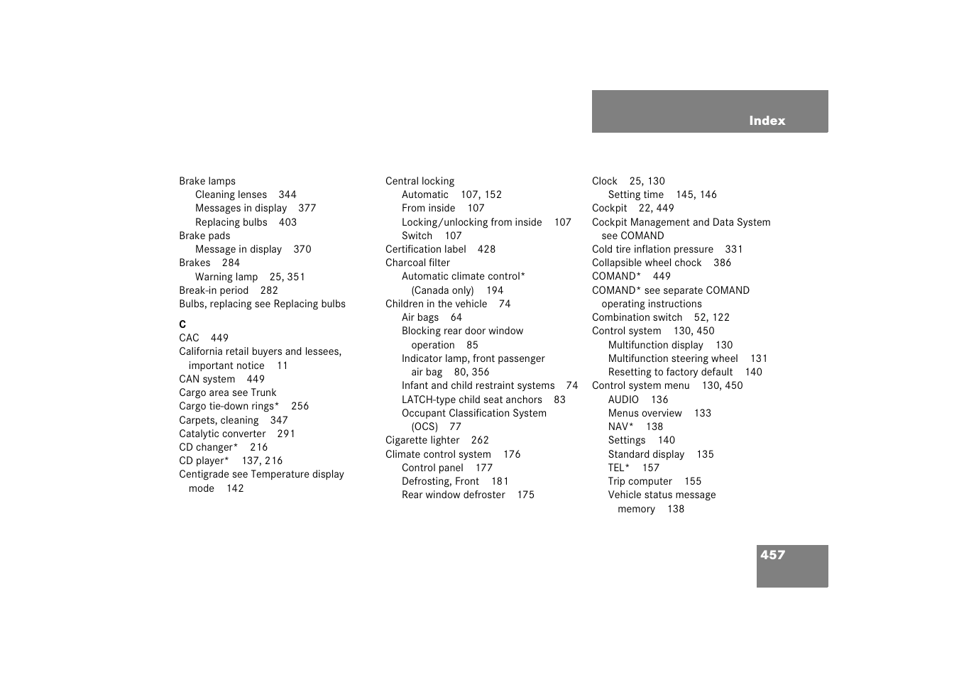 Mercedes-Benz 2006 C-Class User Manual | Page 458 / 474