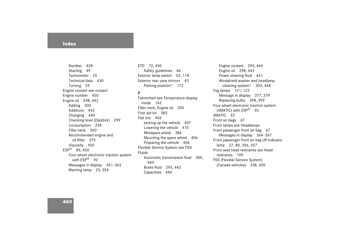 Mercedes-Benz 2006 C-Class User Manual | Page 461 / 474