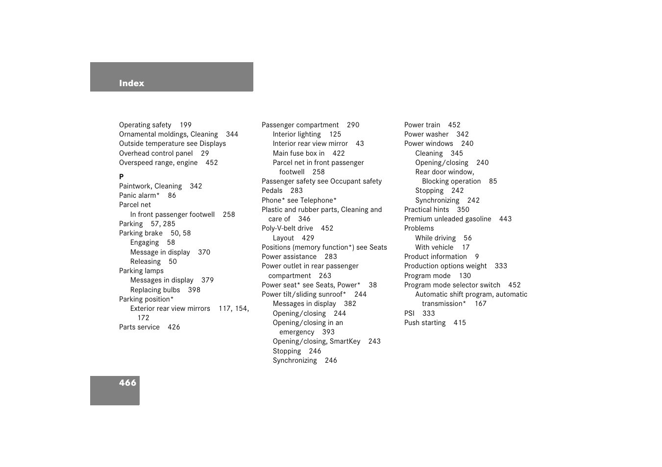 Mercedes-Benz 2006 C-Class User Manual | Page 467 / 474