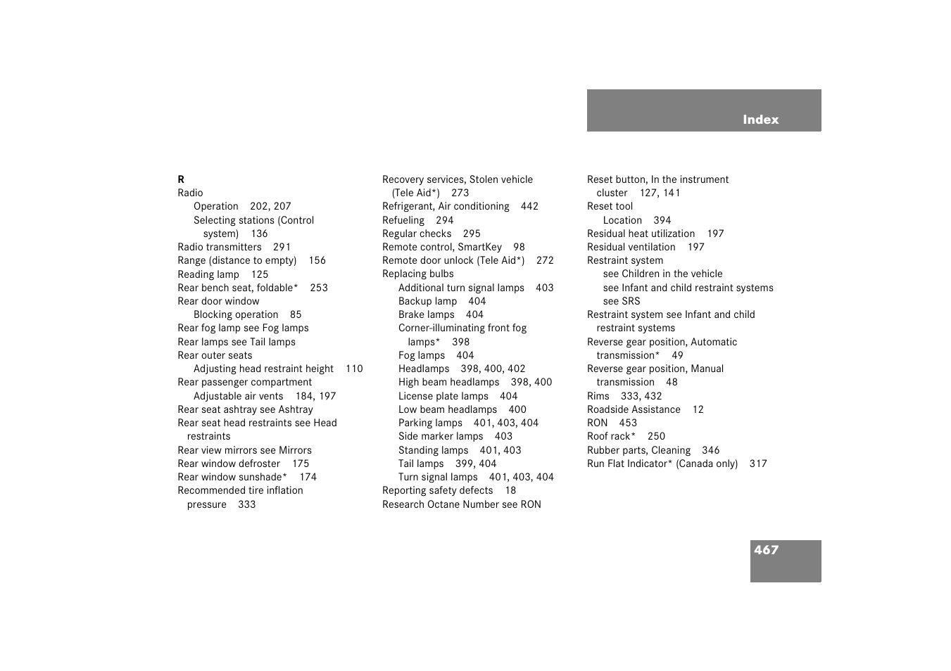 Mercedes-Benz 2006 C-Class User Manual | Page 468 / 474