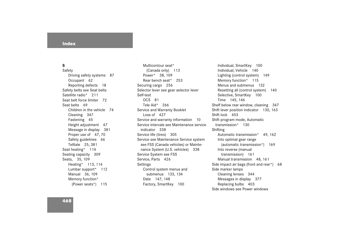 Mercedes-Benz 2006 C-Class User Manual | Page 469 / 474