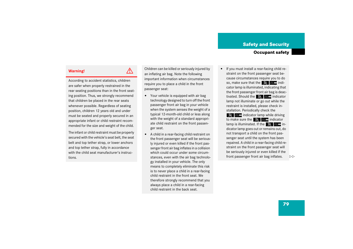 Mercedes-Benz 2006 C-Class User Manual | Page 80 / 474