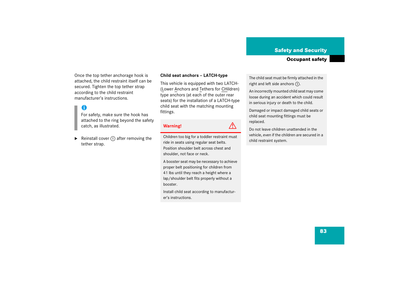 Mercedes-Benz 2006 C-Class User Manual | Page 84 / 474