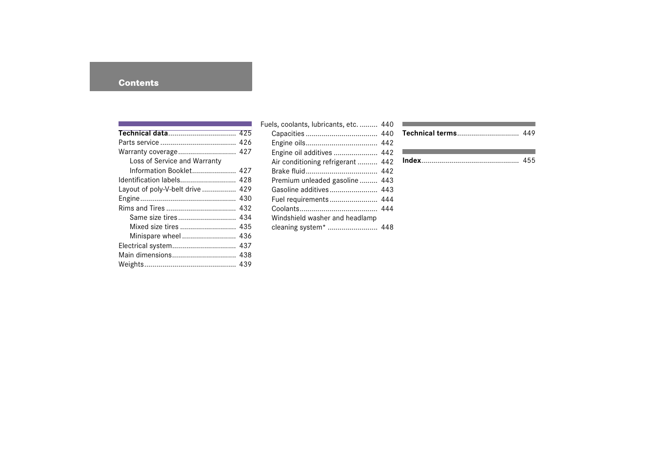Mercedes-Benz 2006 C-Class User Manual | Page 9 / 474