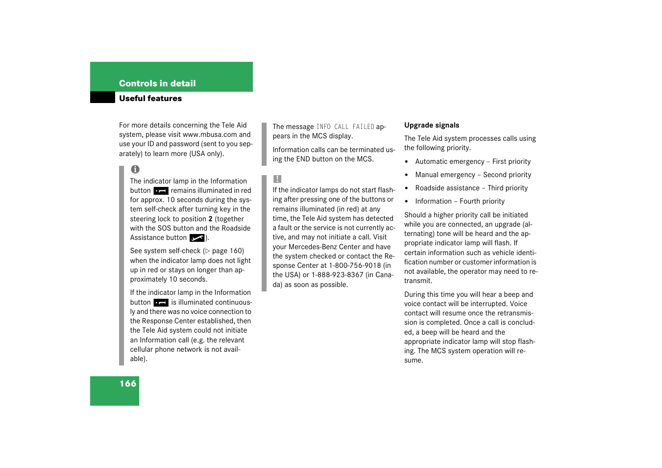 Mercedes-Benz 2003 M-Class User Manual | Page 166 / 321