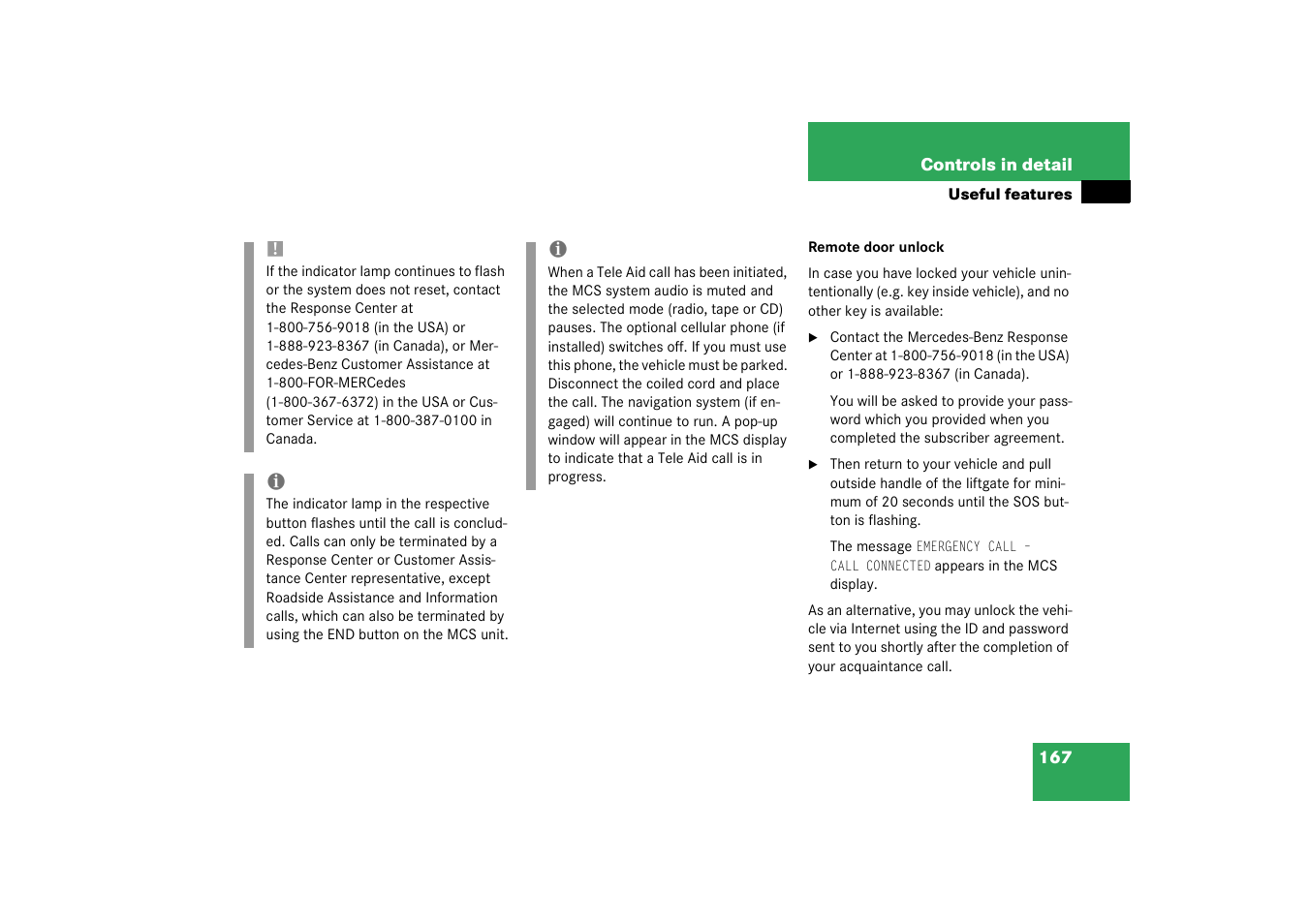 Mercedes-Benz 2003 M-Class User Manual | Page 167 / 321