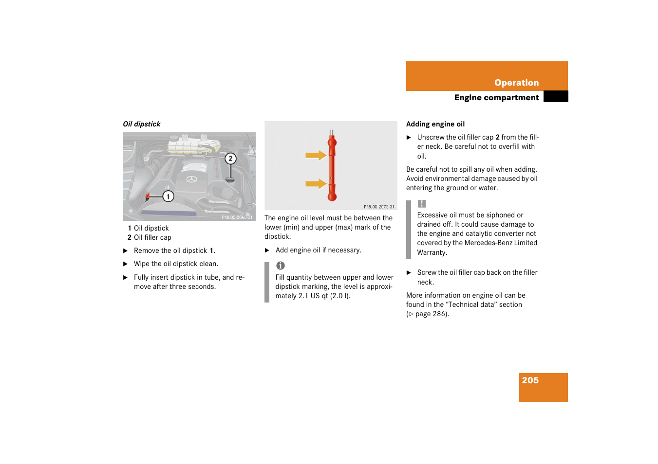 Mercedes-Benz 2003 M-Class User Manual | Page 205 / 321