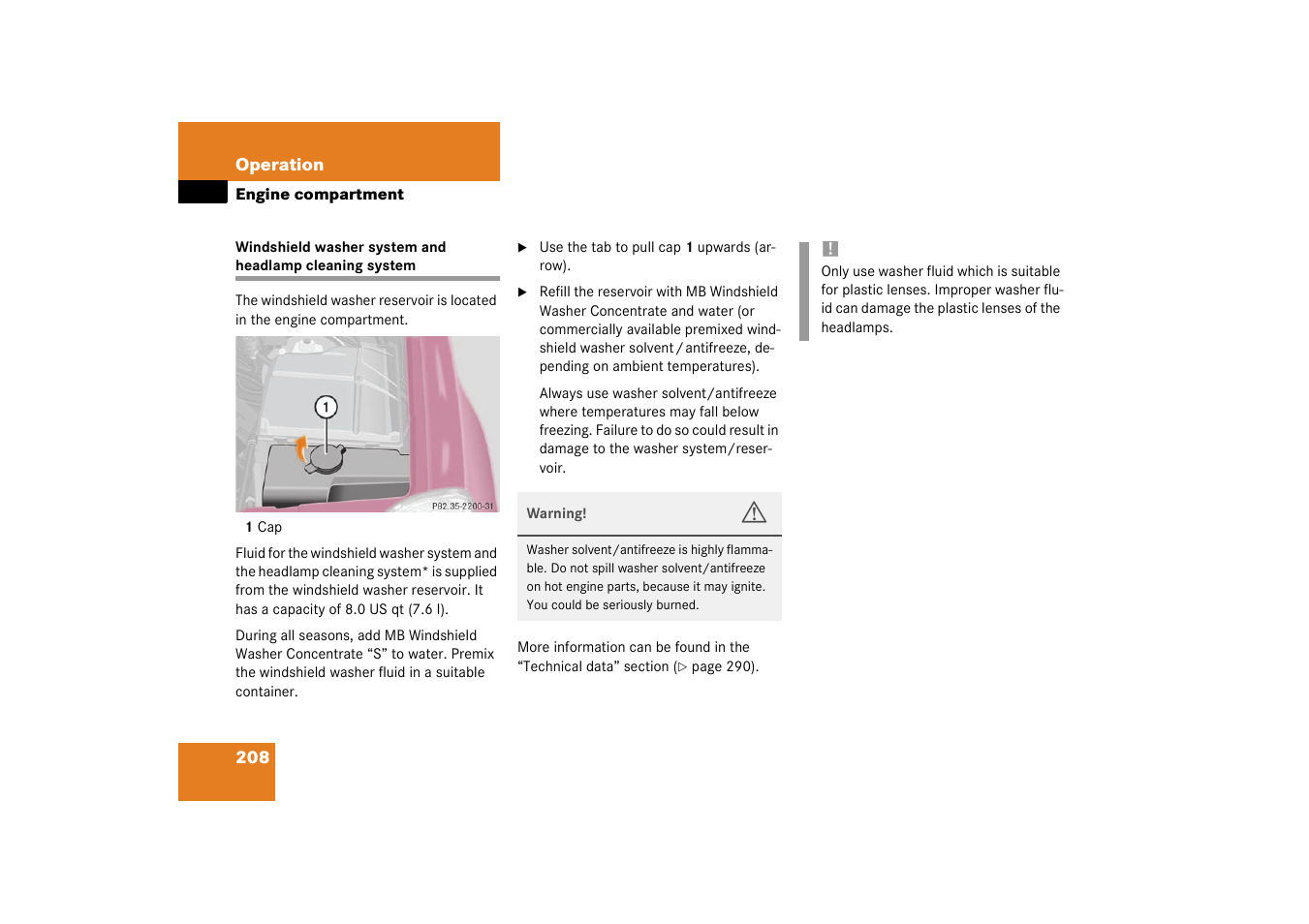 Mercedes-Benz 2003 M-Class User Manual | Page 208 / 321