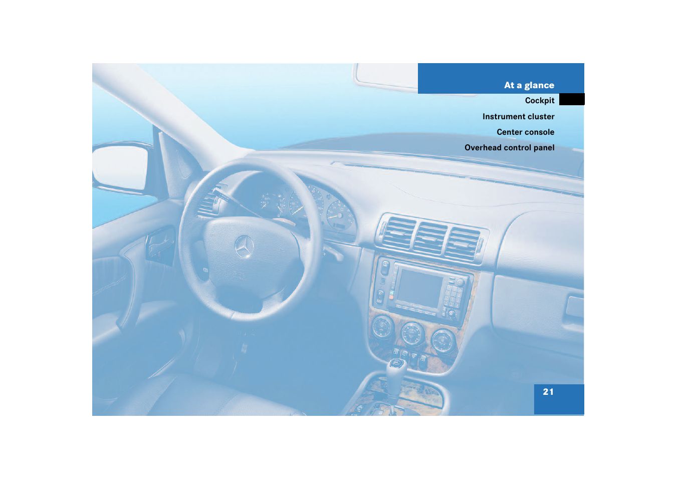 At a glance | Mercedes-Benz 2003 M-Class User Manual | Page 21 / 321