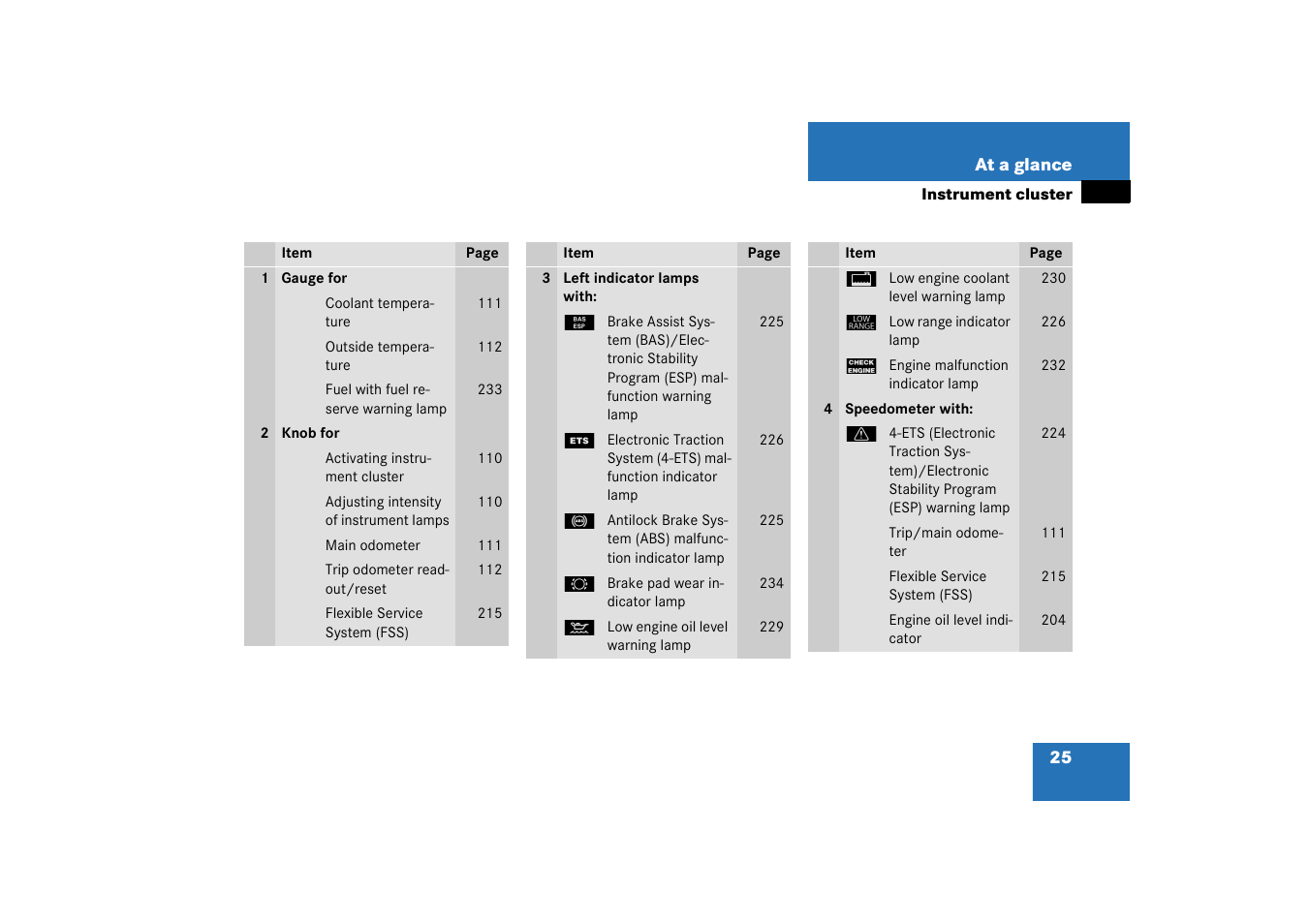 Mercedes-Benz 2003 M-Class User Manual | Page 25 / 321