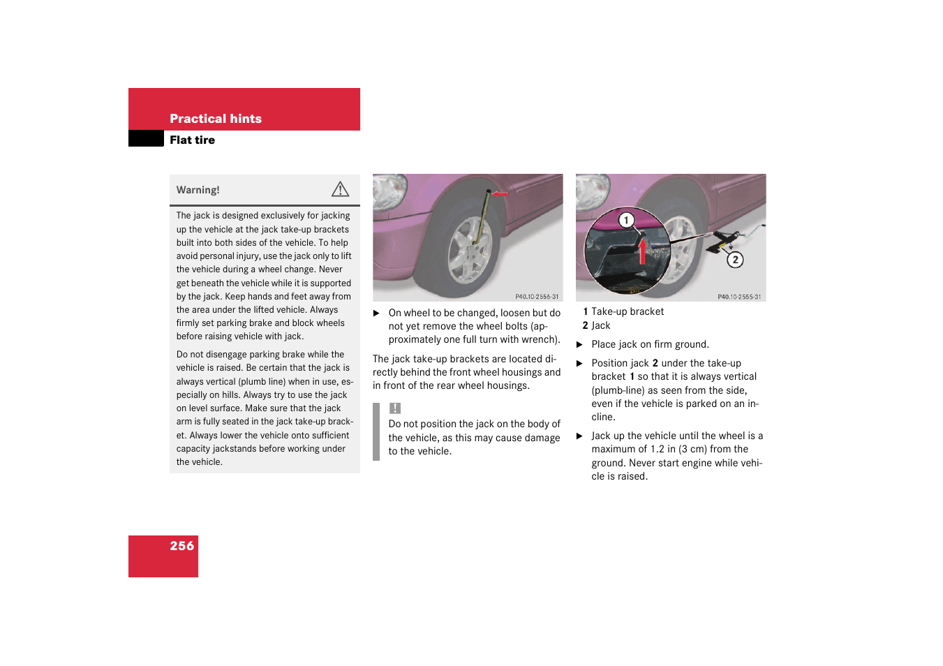 Mercedes-Benz 2003 M-Class User Manual | Page 256 / 321