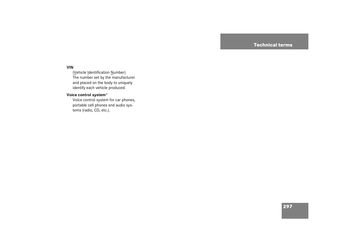 Mercedes-Benz 2003 M-Class User Manual | Page 297 / 321