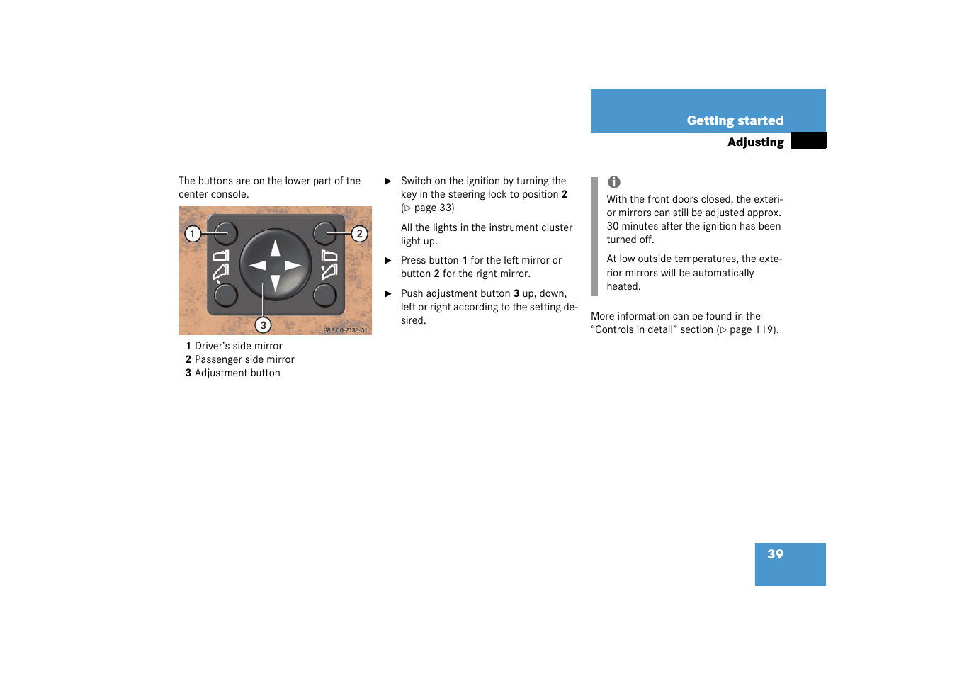 Mercedes-Benz 2003 M-Class User Manual | Page 39 / 321