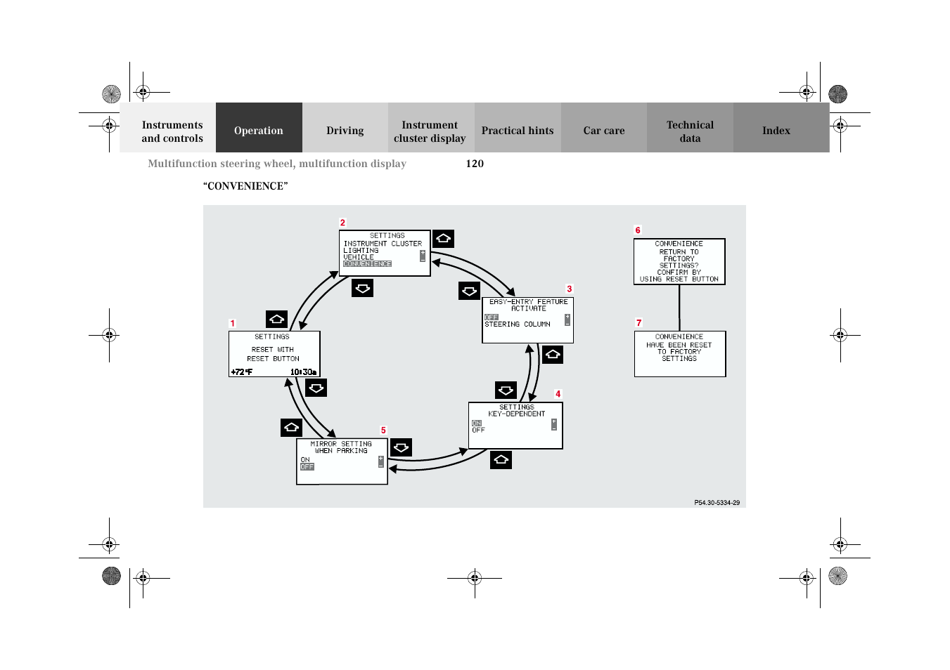 Individual settings:"convenience | Mercedes-Benz 2002 G-Class User Manual | Page 123 / 385