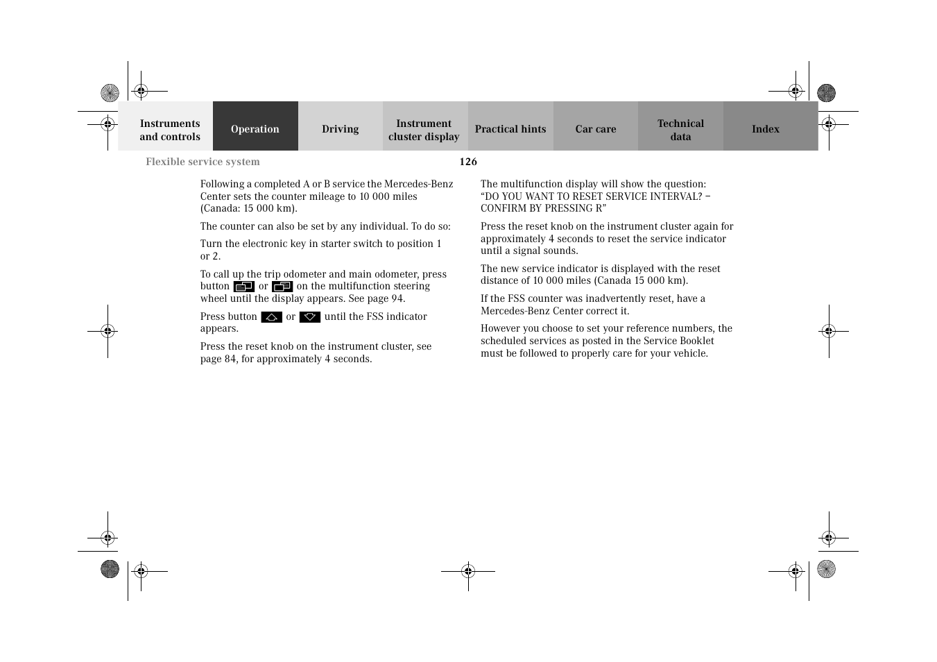 Mercedes-Benz 2002 G-Class User Manual | Page 129 / 385