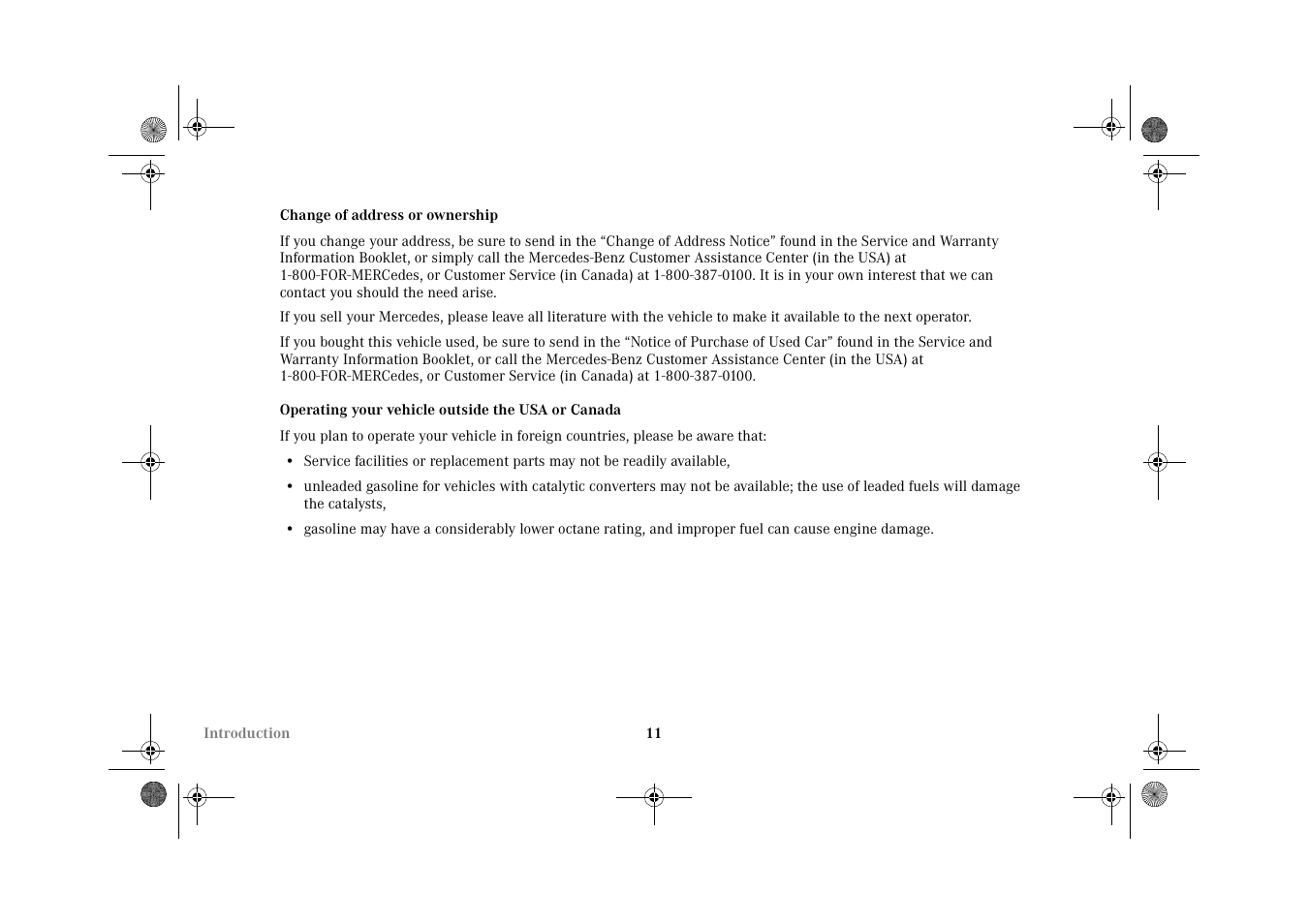 Mercedes-Benz 2002 G-Class User Manual | Page 14 / 385