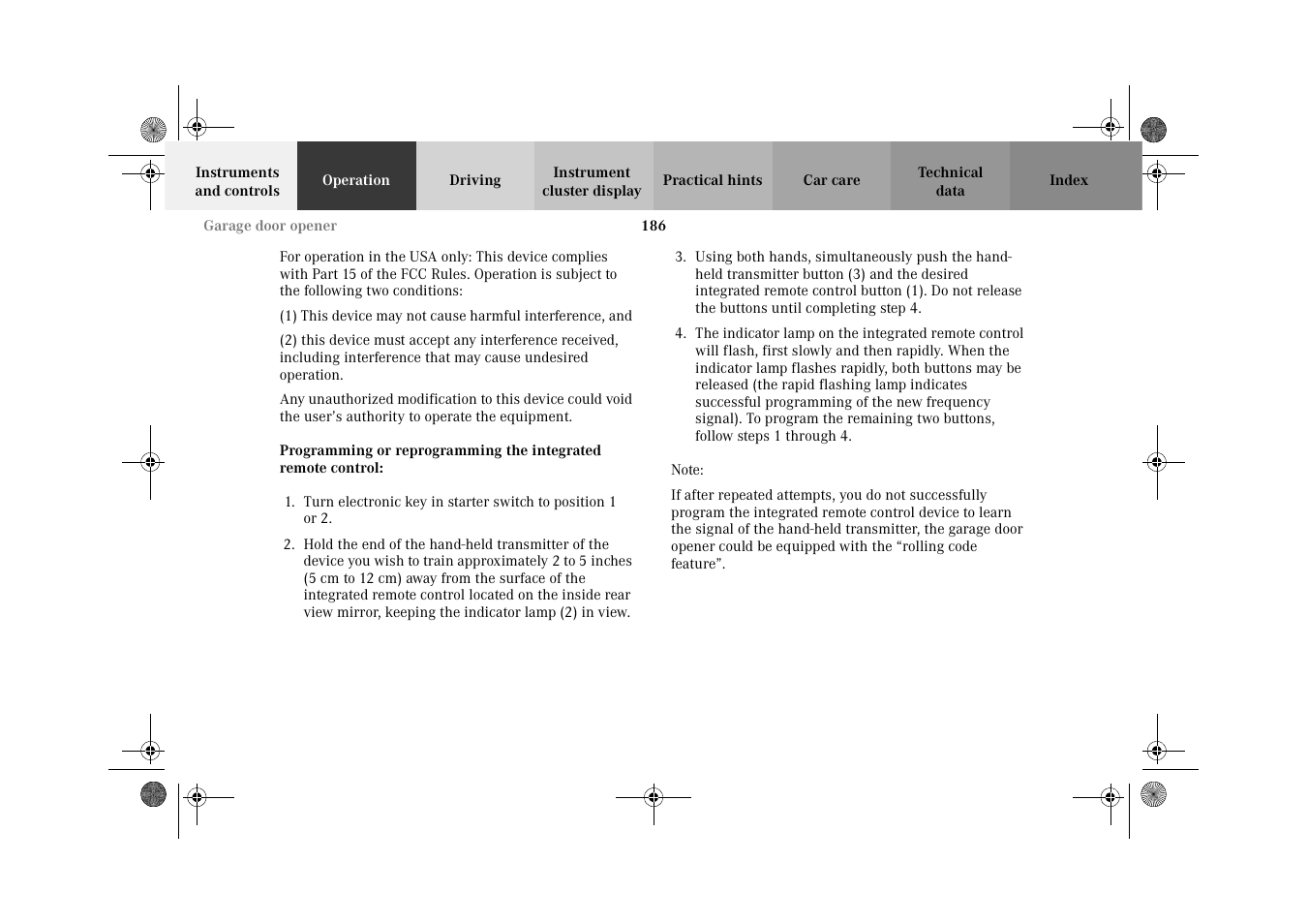 Mercedes-Benz 2002 G-Class User Manual | Page 189 / 385