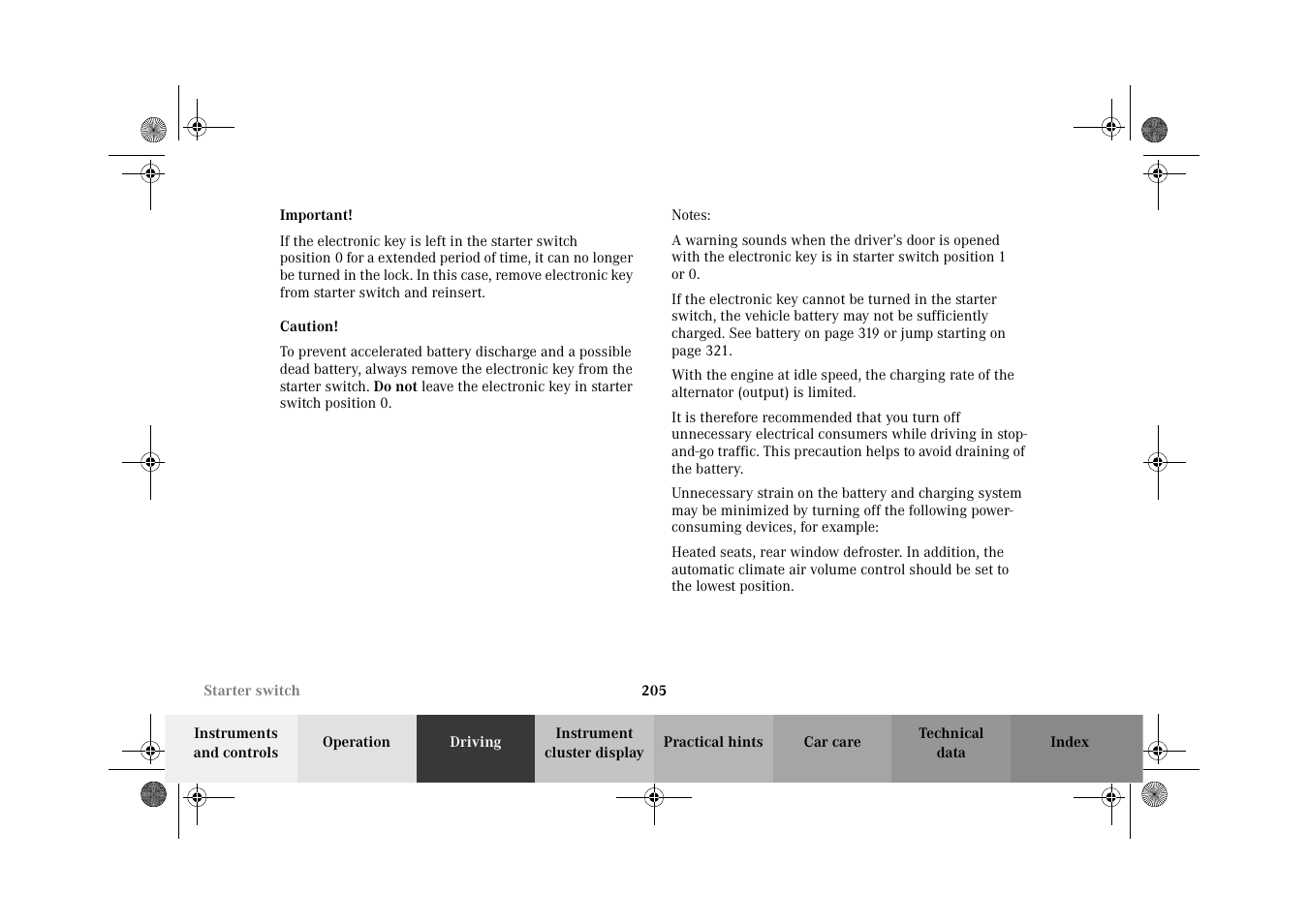 Mercedes-Benz 2002 G-Class User Manual | Page 208 / 385