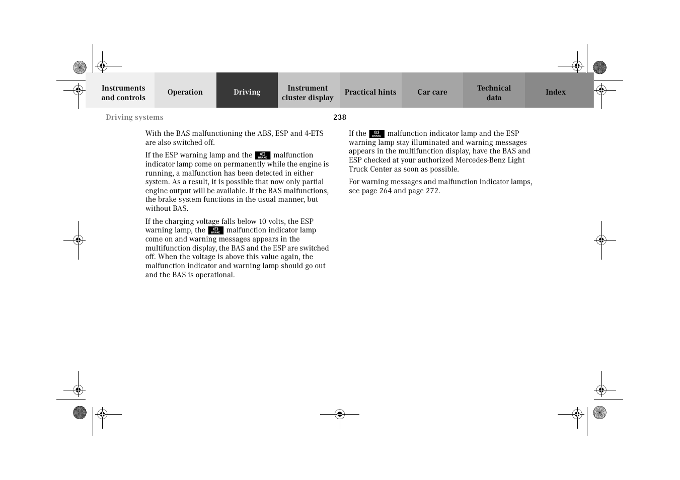 Mercedes-Benz 2002 G-Class User Manual | Page 241 / 385