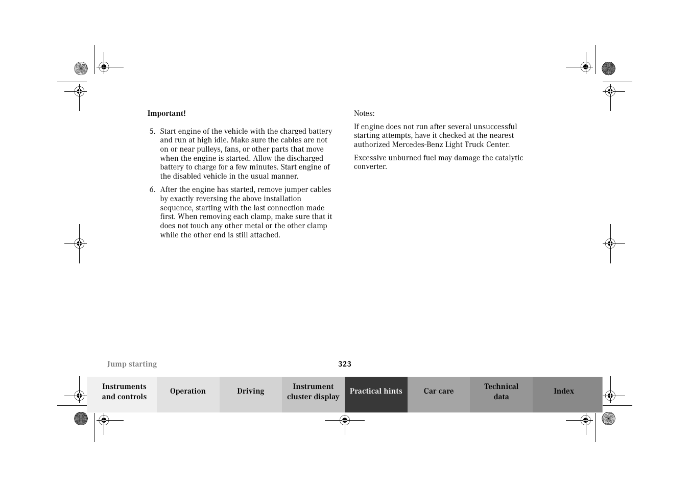 Mercedes-Benz 2002 G-Class User Manual | Page 326 / 385