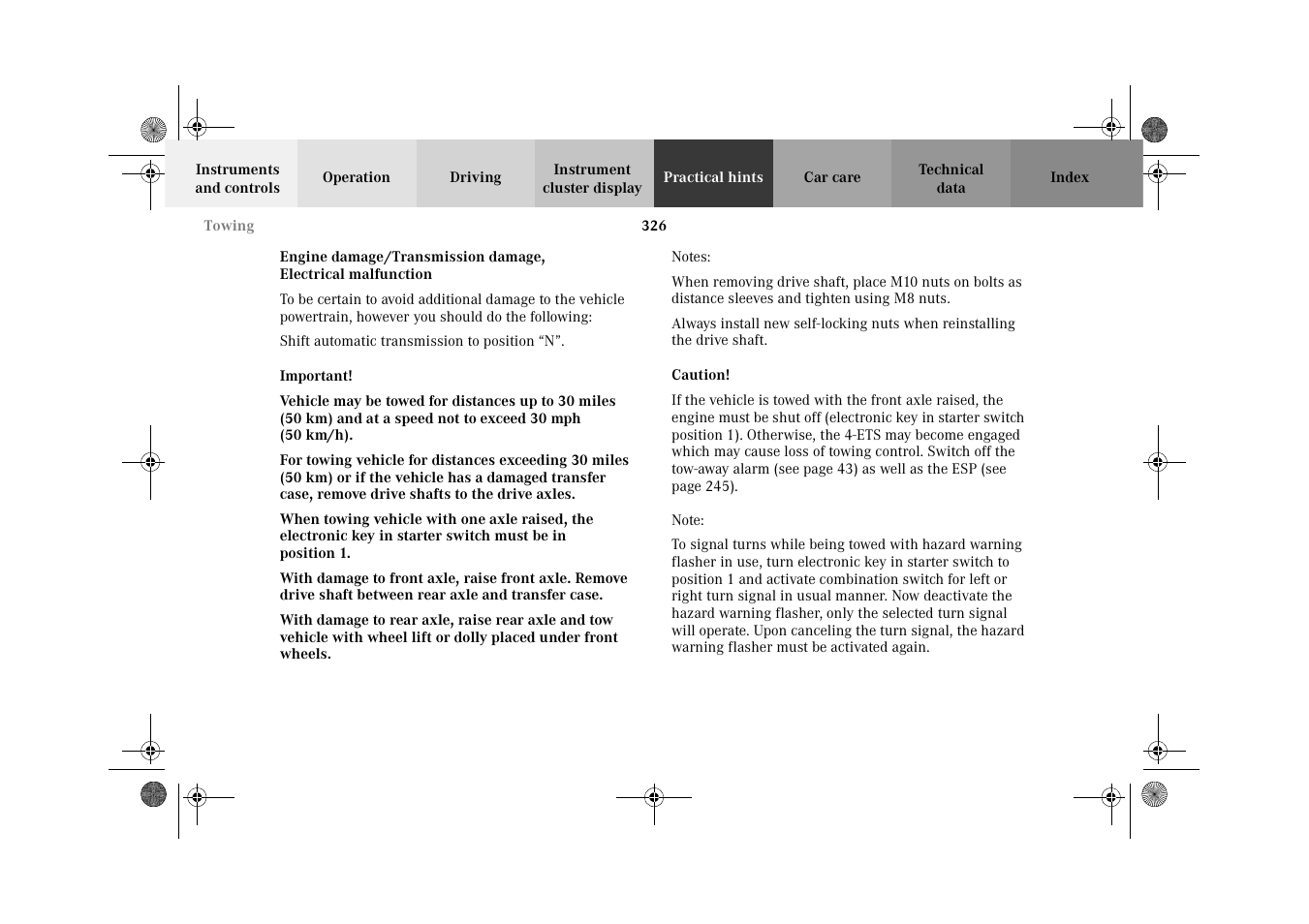 Mercedes-Benz 2002 G-Class User Manual | Page 329 / 385