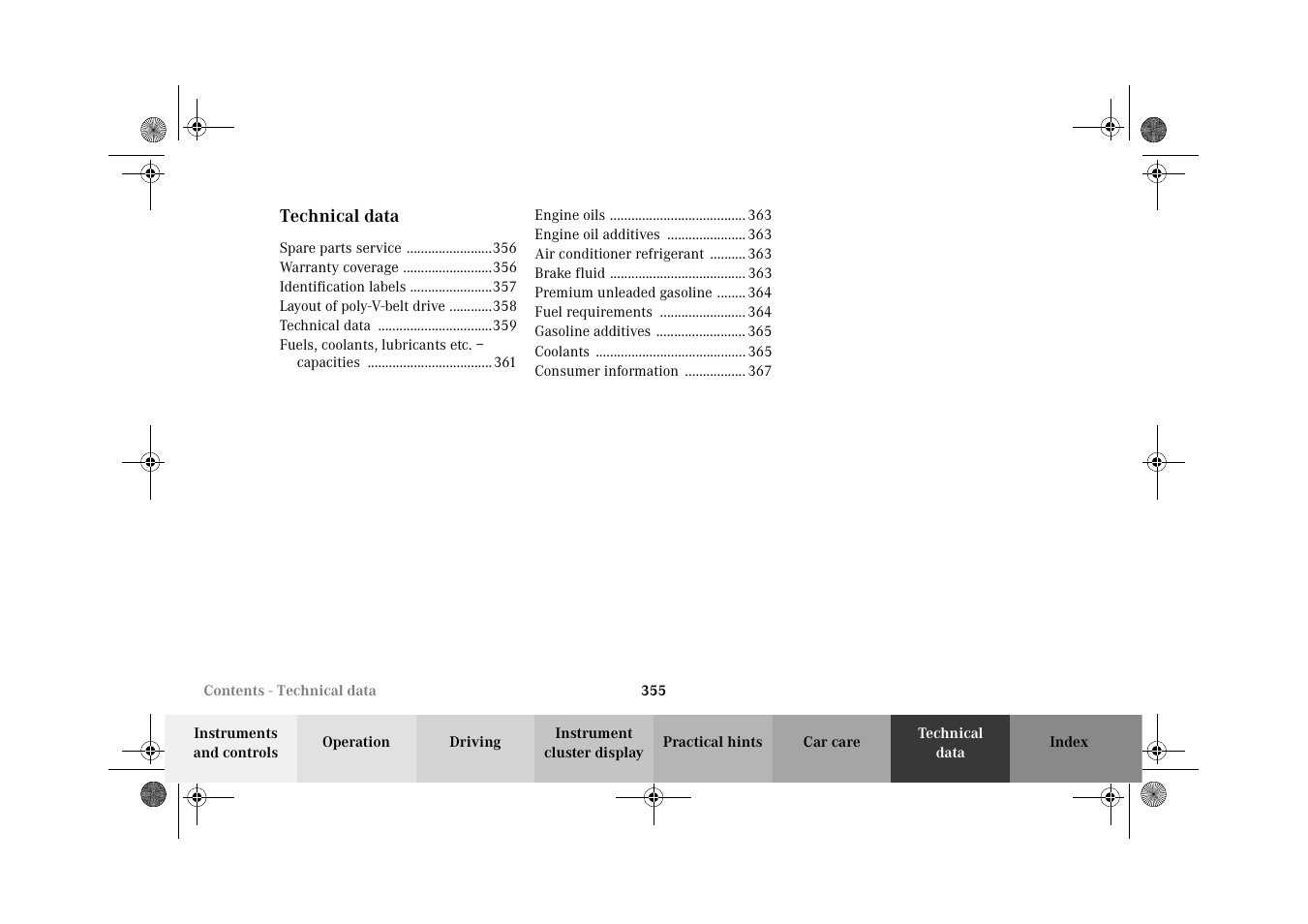 Mercedes-Benz 2002 G-Class User Manual | Page 358 / 385