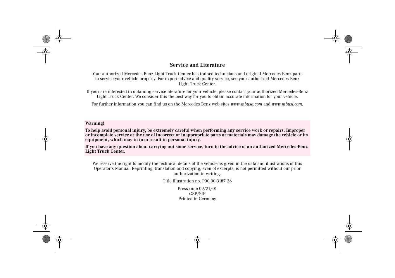 Mercedes-Benz 2002 G-Class User Manual | Page 384 / 385