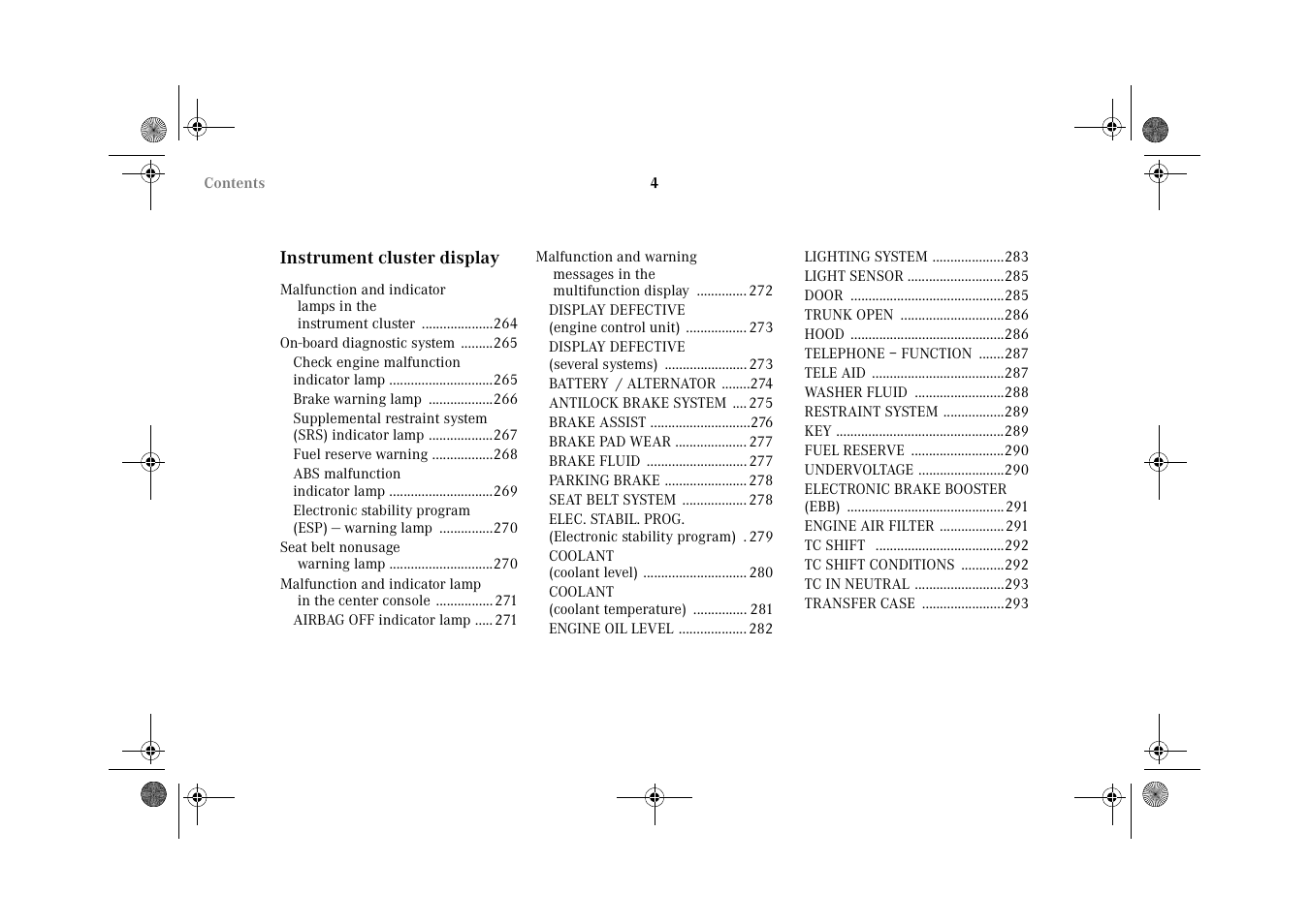 Mercedes-Benz 2002 G-Class User Manual | Page 7 / 385