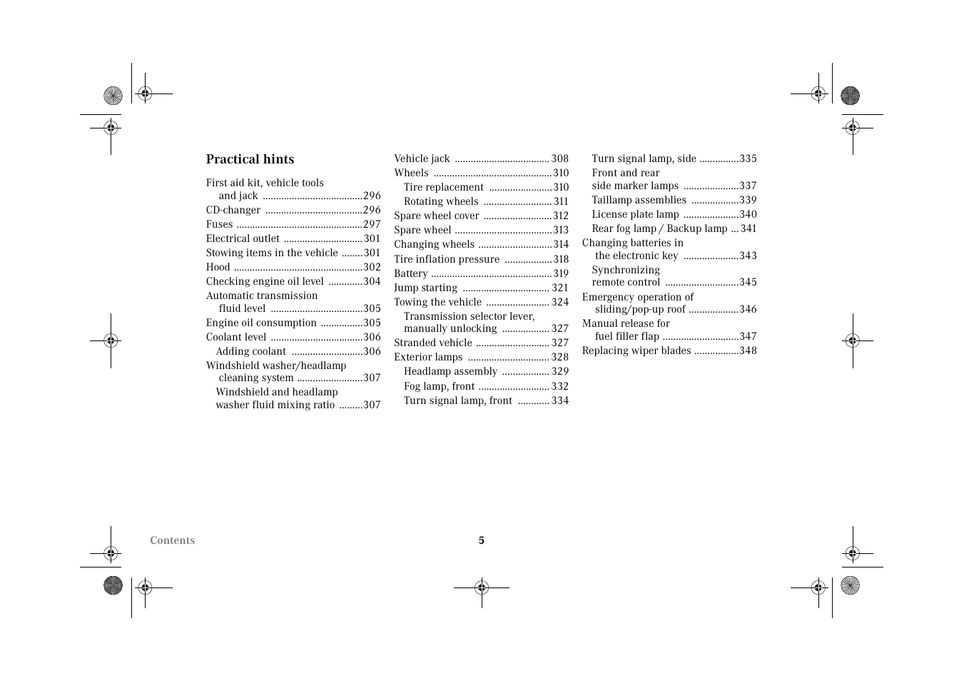 Mercedes-Benz 2002 G-Class User Manual | Page 8 / 385