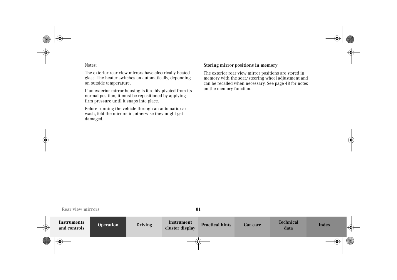 Mercedes-Benz 2002 G-Class User Manual | Page 84 / 385