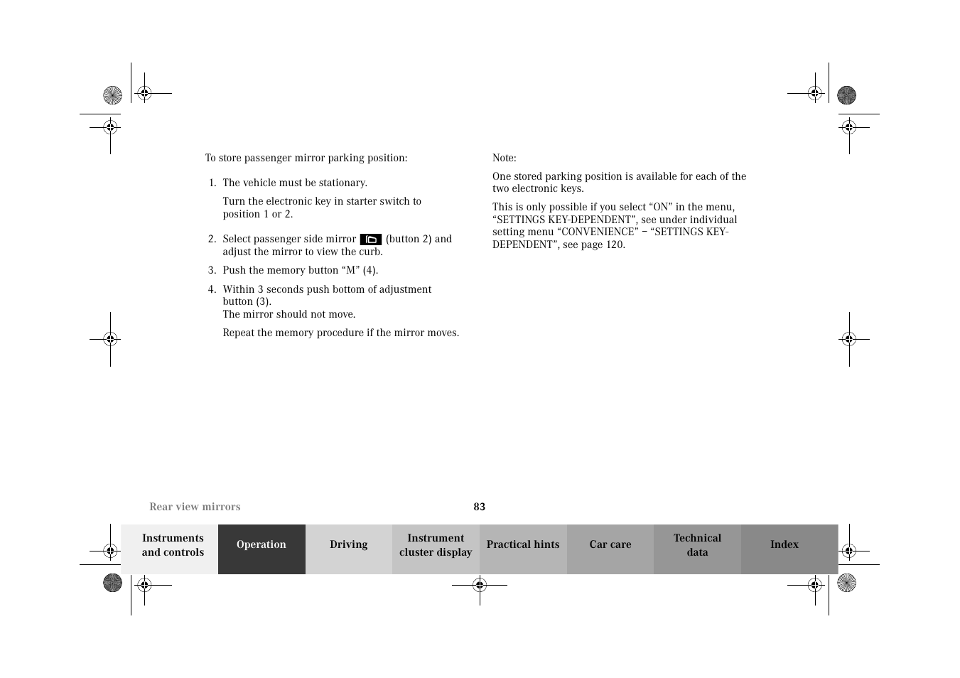 Mercedes-Benz 2002 G-Class User Manual | Page 86 / 385