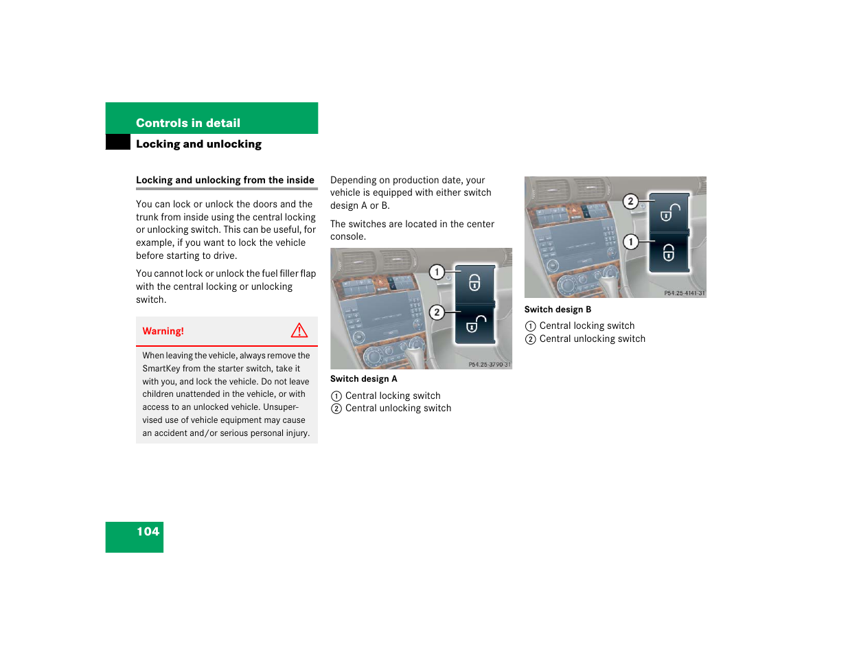 Mercedes-Benz 2005 C 320 Sport User Manual | Page 106 / 482