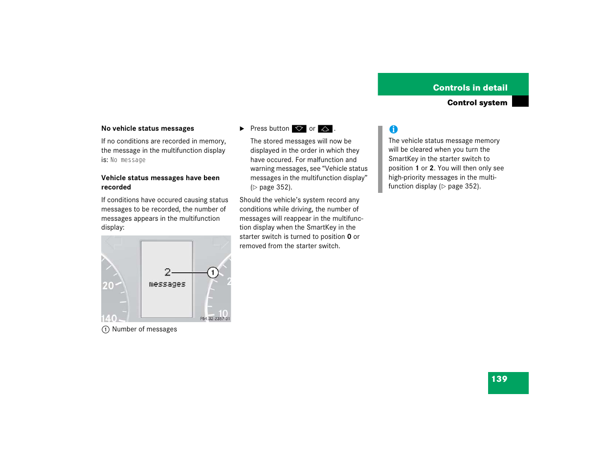 Mercedes-Benz 2005 C 320 Sport User Manual | Page 141 / 482