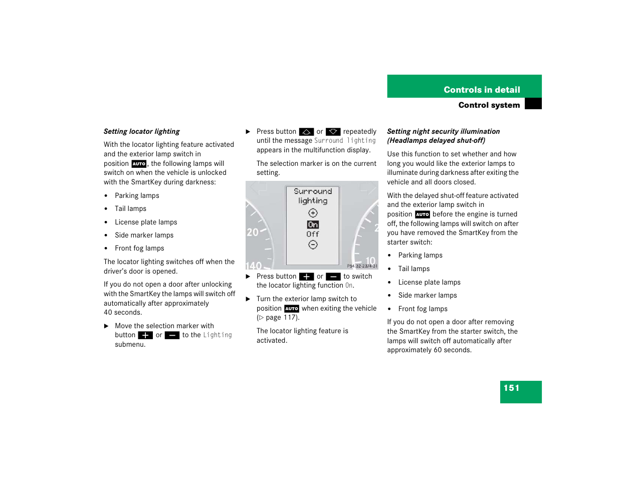 Mercedes-Benz 2005 C 320 Sport User Manual | Page 153 / 482