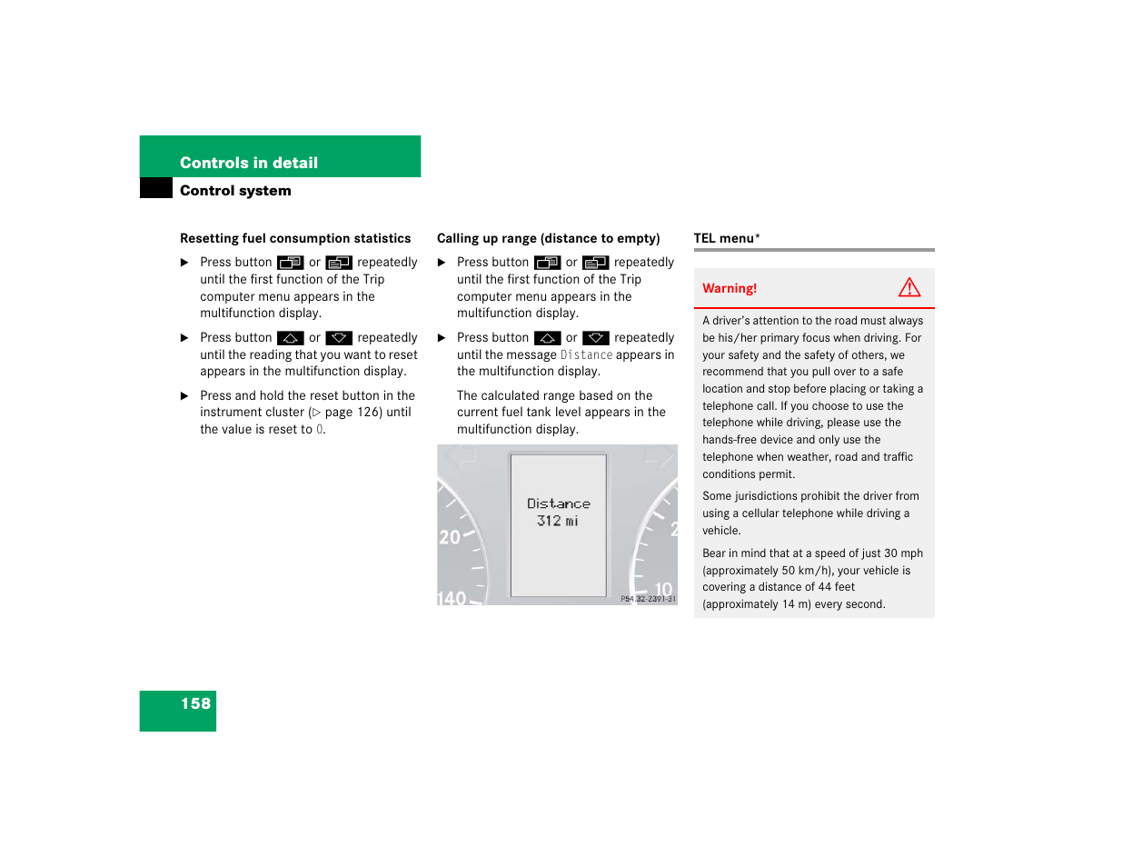 Mercedes-Benz 2005 C 320 Sport User Manual | Page 160 / 482