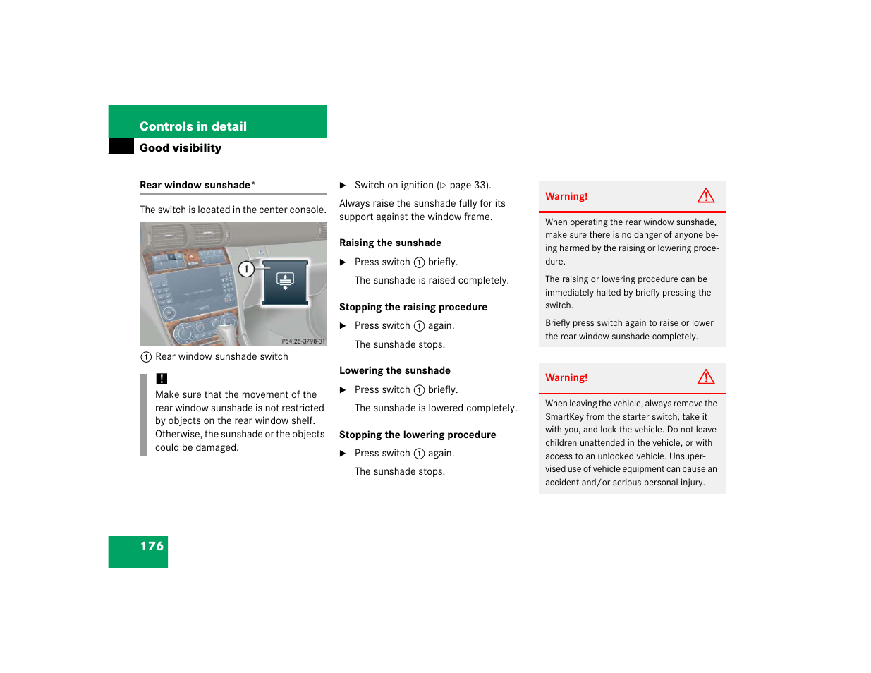 Mercedes-Benz 2005 C 320 Sport User Manual | Page 178 / 482