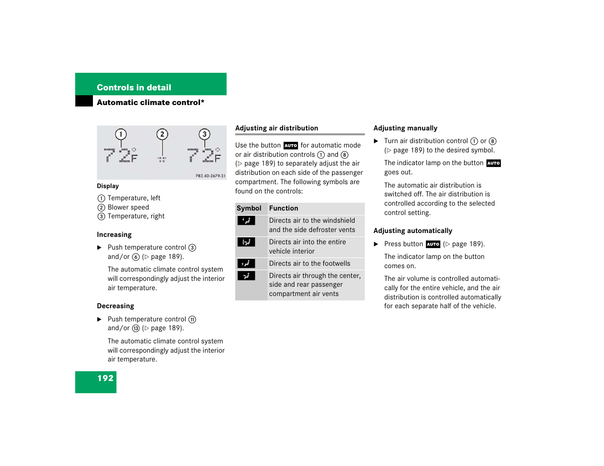 Mercedes-Benz 2005 C 320 Sport User Manual | Page 194 / 482