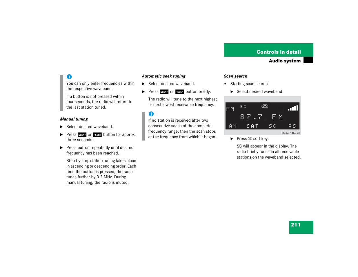 Mercedes-Benz 2005 C 320 Sport User Manual | Page 213 / 482