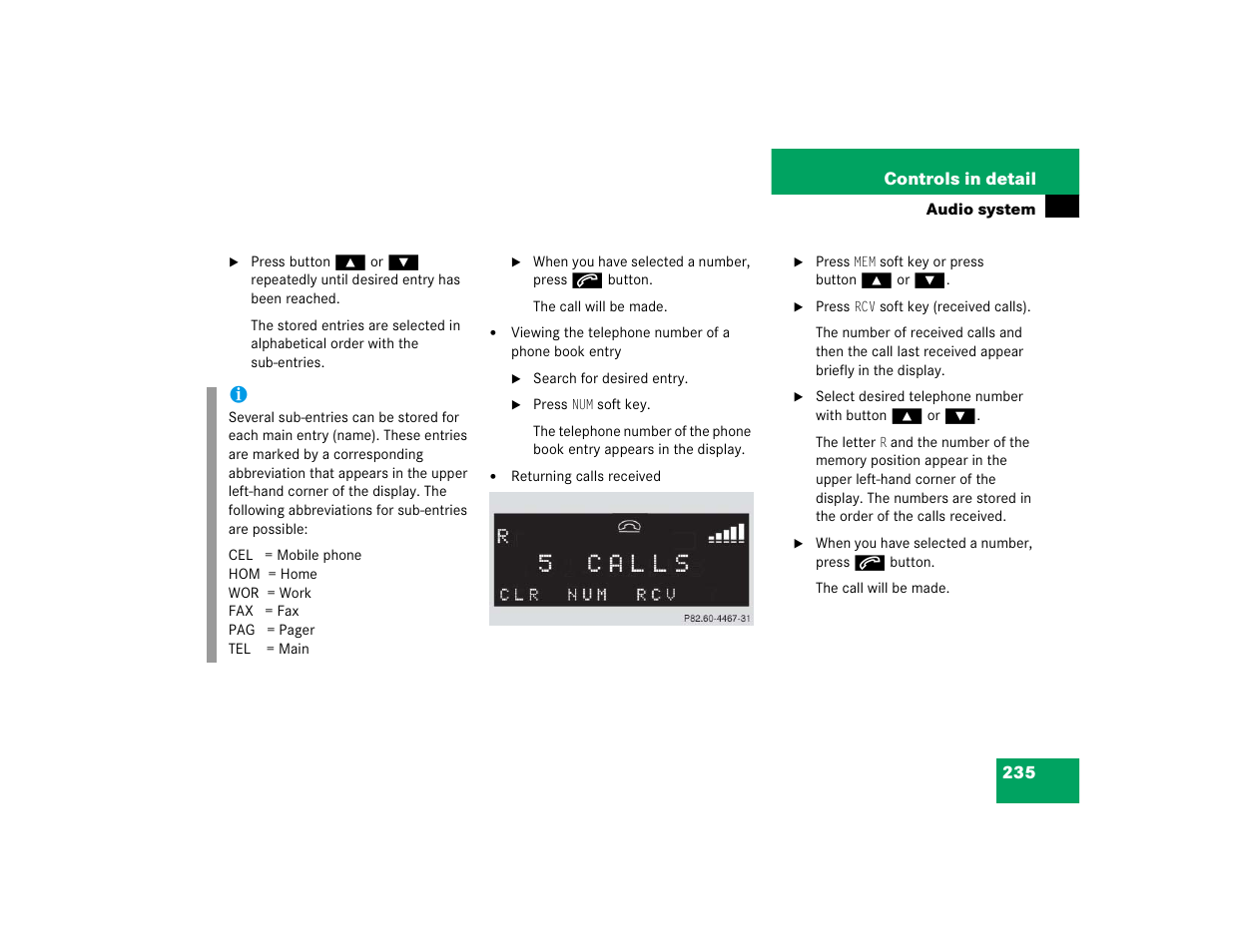 Mercedes-Benz 2005 C 320 Sport User Manual | Page 237 / 482
