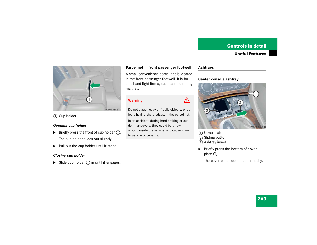 Mercedes-Benz 2005 C 320 Sport User Manual | Page 265 / 482