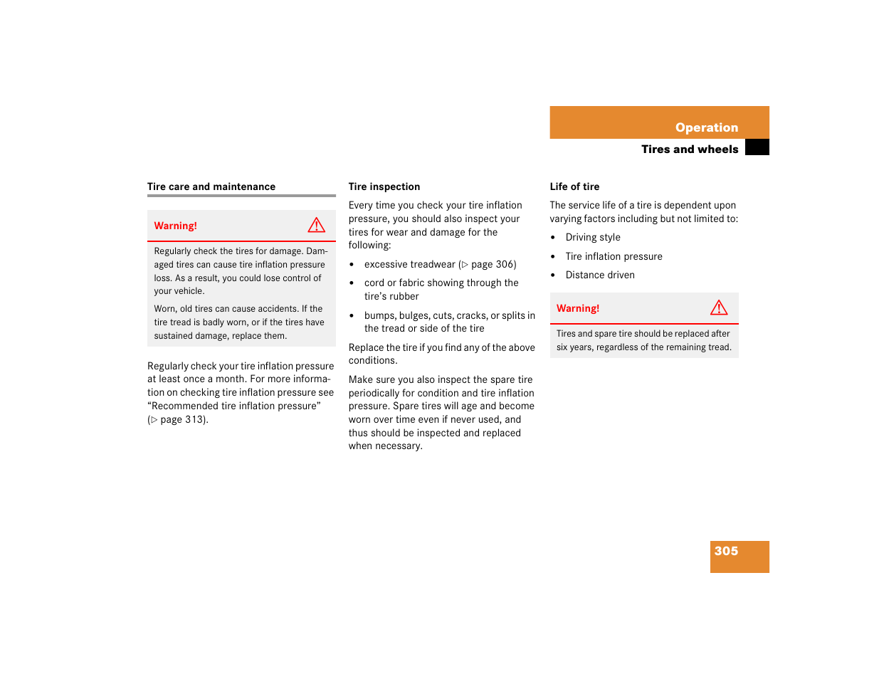 Mercedes-Benz 2005 C 320 Sport User Manual | Page 307 / 482