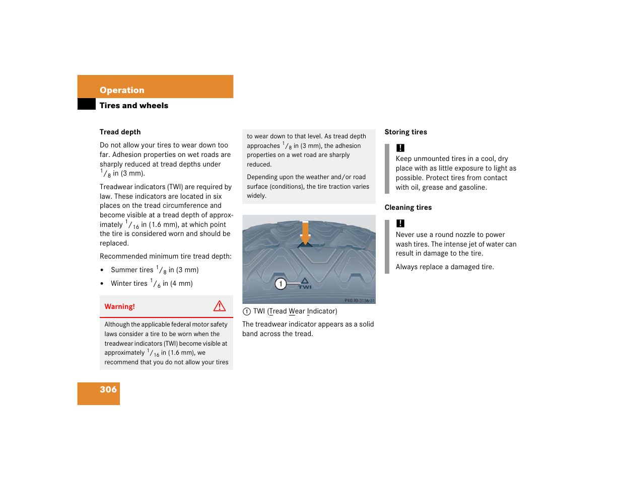 306 operation | Mercedes-Benz 2005 C 320 Sport User Manual | Page 308 / 482