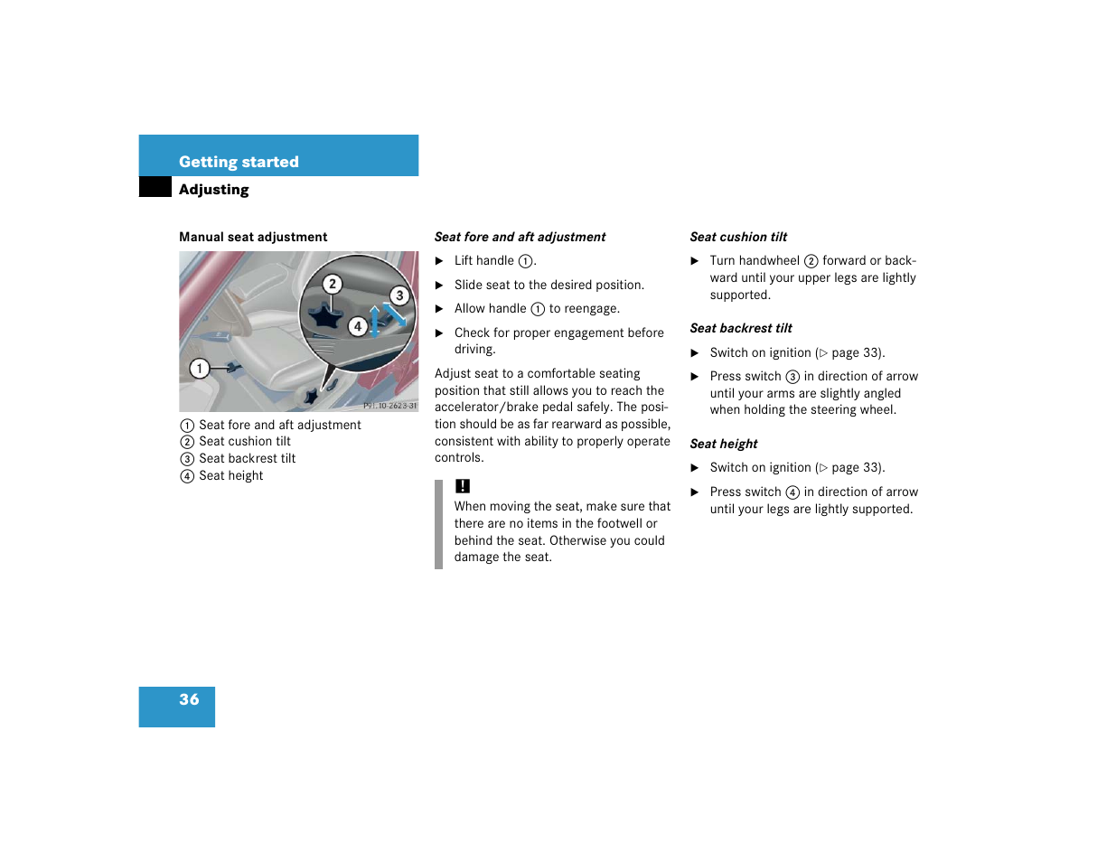 Mercedes-Benz 2005 C 320 Sport User Manual | Page 38 / 482