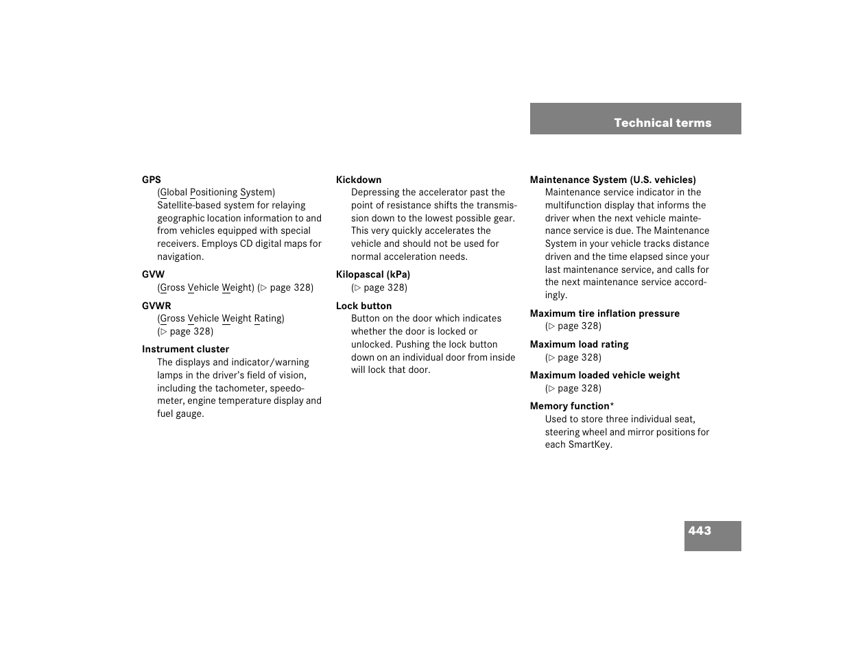 Mercedes-Benz 2005 C 320 Sport User Manual | Page 445 / 482