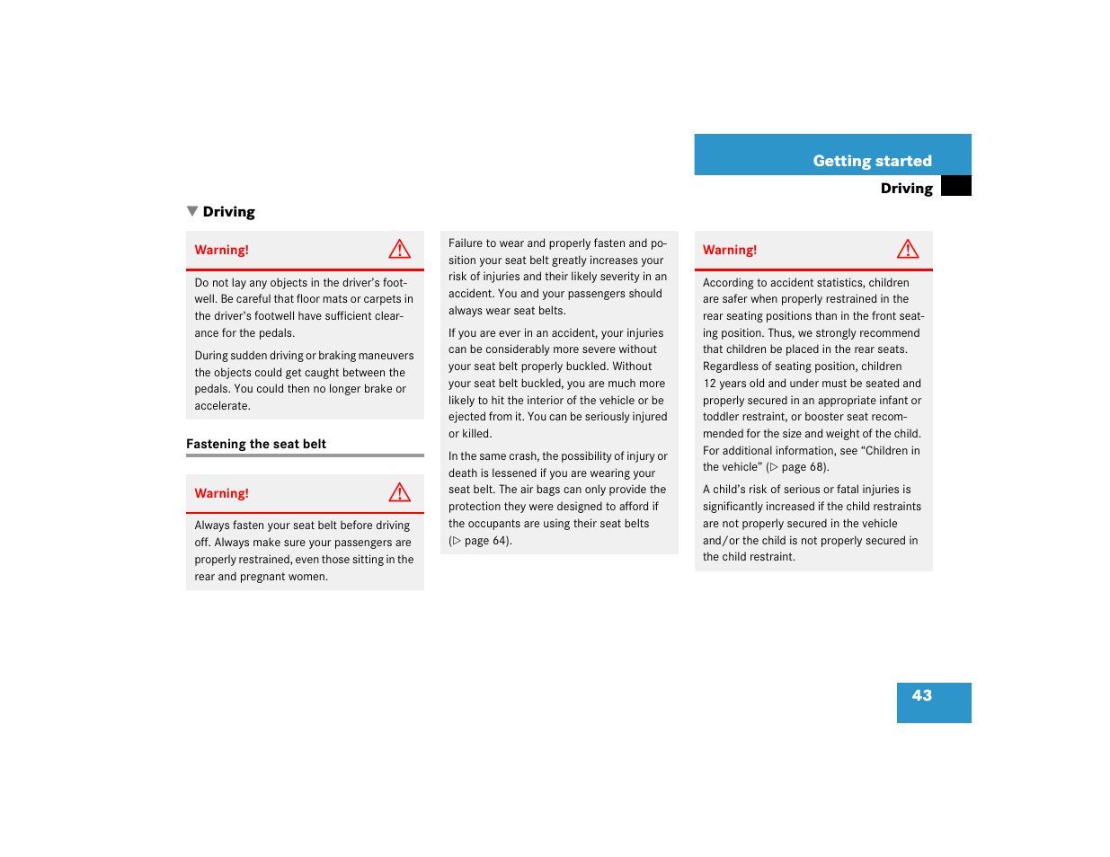 Mercedes-Benz 2005 C 320 Sport User Manual | Page 45 / 482